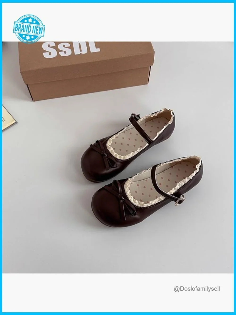 Lace Mary Jane Flats Sweet Kawaii Y2K Round Toe Bow Flats Dressy Office Casual